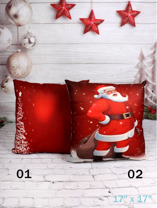 Holiday Print Cushion Cover